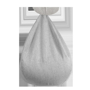 Canapé pouf confortable avec housse amovible, rembourré en mousse, pour adultes et enfants, gris clair, gris foncé, orange - Product Image 5