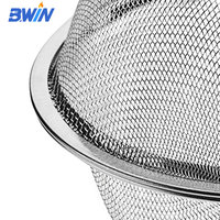 Filtre à thé en acier inoxydable 304 de qualité alimentaire Bwin avec chaîne, infuseur à boule métallique pour accessoires à café et à thé