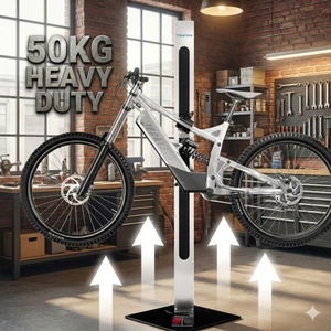 Soporte de Trabajo Motorizado para Bicicletas de Carga Pesada de 50 kg, Altura Ajustable de 70-185 cm, Soporte de Reparación para Bicicletas Eléctricas con Motor de CA - Product Image 6