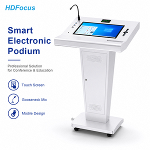 Sistema de atril digital integrado con pantalla táctil LCD interactiva de 21,5 pulgadas, soporte de suelo <span class=keywords><strong>para</strong></span> eventos de Iglesia fácil - Product Image 2