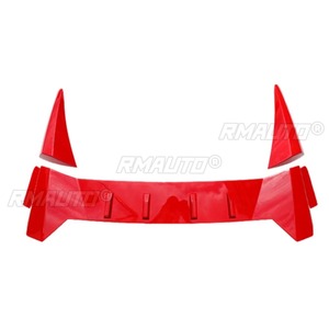 Pour Ford Mustang 2015-2020 Kit carrosserie Aileron de toit Aileron de coffre arrière Noir brillant Style Combat Aileron arrière Accessoires de voiture - Product Image 6