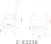 Chaise de bureau en cuir pivotante en cuir de haute qualité et ergonomique Chaise de sieste