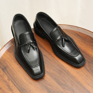 Business style loafers <b>for</b> <b>men</b> made of top-grade cowhide Fringe slip-on <b>Men's</b> Leather <b>Shoes</b> made of genuine leather casual <b>shoes</b> - Product Image 4