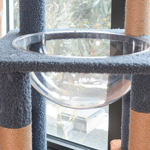 Arbre à chat extra large et haut, tour pour chat, condo, maison pour chat, pour chats d'intérieur de grande taille, meuble d'activités avec jouet pour jouer, gratter, se cacher et grimper - Product Image 4
