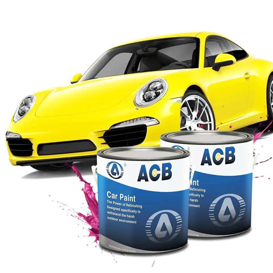 Acb Auto Body Car Paint China Coating Manufacturer 1k White Pearl High Quality Automotive Car Paint