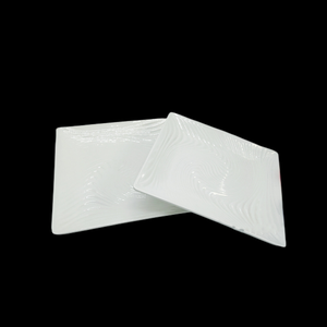 <span class=keywords><strong>Assiette</strong></span> carrée en mélamine incassable, <span class=keywords><strong>blanche</strong></span>, effet vague d'eau, <span class=keywords><strong>steak</strong></span>, fondue, fruits de mer, dessert, salade, restaurant, <span class=keywords><strong>assiette</strong></span> en plastique réutilisable - Product Image 2