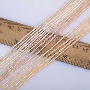 Cuentas Sueltas de Perlas de Agua Dulce Naturales WENCHI 1220, 1.8-2 mm, Luz Intensa, Partículas Pequeñas y Planas, 30 g, 35-37 cm, para Joyería DIY, Semi-Acabadas - Product Image 3