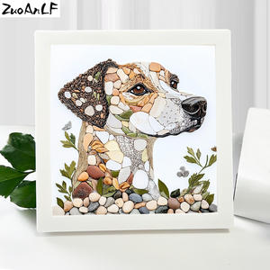 工場カラフルなドラゴン小図面20x 20cmラウンドダイヤモンド絵画キット5DビギナーズクラフトDIYリビングウォール装飾ギフト - Product Image 2