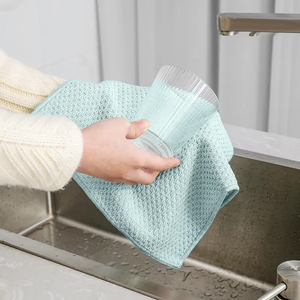 Bulk Microfiber Cleaning <b>Cloths</b>, Soft Absorbent Quick-Dry Reusable Dish <b>Cloths</b>, Machine Washable for Home <b>Kitchen</b> Cleaning - Product Image 3