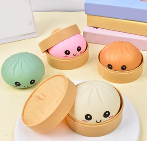 <strong>Glitter</strong> Dumplings Squishy Toy <strong>Glitter</strong> Steamed Bun Baozi Colorful Stress <strong>Ball</strong> Anti Stress Fidget Sensory Squeeze Toy Promotional - Product Image 2