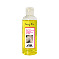 Huile de peeling liquide jaune super puissante, éclaircissante pour les coudes, les genoux, les mains, le corps, blanchiment de la mélanine, peau foncée, forte