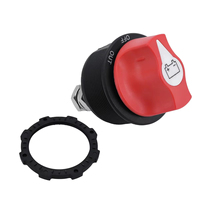 Interruptor de Desconexión de Batería 32V DC 300A ON-OFF Bipolar Rojo 50/60Hz para Auto, Vehículo Todoterreno, Camión, Barco