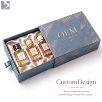 Boîte à parfum rigide de luxe personnalisée avec insert en EVA, laminage mat et gaufrage pour l'emballage cadeau de marque de parfum