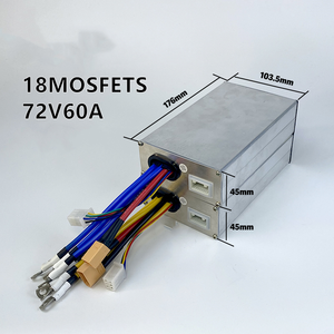 ชุดซ่อมสกู๊ตเตอร์ไฟฟ้า 8000W ยี่ห้อ YunLi รุ่น 18 Mosfet Controller Set 72V 60A Sine Wave Controller พร้อมคันเร่งและหน้าจอ TFT ขายส่ง - Product Image 4
