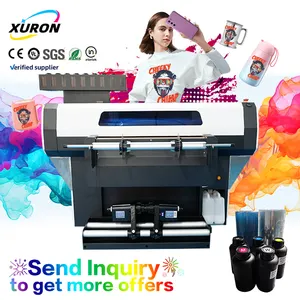 Xurong Printer DTF UV Roll-to-Roll otomatis sepenuhnya dengan teknologi perekat Transfer paten kondisi multifungsi baru