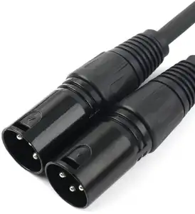 كابل 3 Pin XLR أنثى إلى مزدوج XLR ذكر التصحيح Y كابل متوازن سلك مقسم ميكروفون محول الصوت-قدم