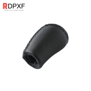 Pomo de Palanca de Cambios de Cuero Negro para MAZDA M3 BK BL 5 CR CW 6 II <span class=keywords><strong>GH</strong></span> CX-7 ER MX-5 NC <span class=keywords><strong>III</strong></span>, Palanca de Cambios Manual - Product Image 2