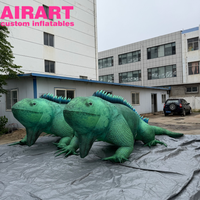 Lézard gonflable sur le thème de la jungle pour la décoration d'événements