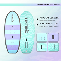 Planche de wing foil à toit souple sur mesure |   Planche de wing foil pour débutants de 6'0'' avec dessus souple en EVA pour lac et rivière