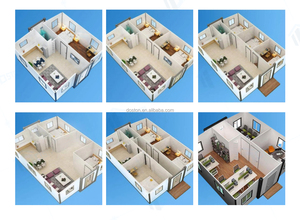 Unique Design 40 Foor Two-Story Prefabricated Houses 40M2 Wholesale Container Homes 40Ft Luxury House Villa - Product Image 2