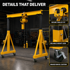 <span class=keywords><strong>Grue</strong></span> portique portable personnalisable de 0,5 à 5 tonnes pour la manutention industrielle des matériaux - Product Image 5