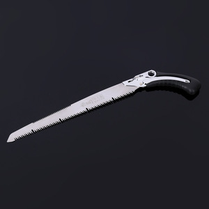 Sierra de podar Linyi de 350 mm con hoja de acero inoxidable plateada y negra para podar árboles frutales de jardín - Product Image 1