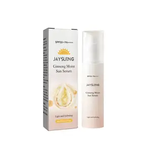 Jaysuing SPF 50 tự nhiên Kem chống nắng huyết thanh thảo dược hữu cơ chống UV làm mới không nhờn trang điểm giữ ẩm Nhân Sâm Kem chống nắng