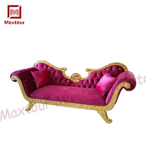 Altın oturma odası lüks kraliyet kanepe sandalye kral taht damat gelin düğün şezlong