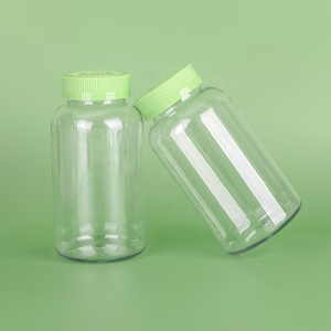 Rỗng Vòng rõ ràng <span class=keywords><strong>Pet</strong></span> nhựa y học Pill chai bổ sung vitamin chai cá chai dầu với CR cap - Product Image 3