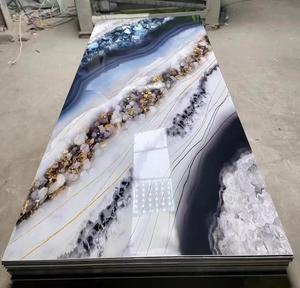 Panneau mural en <span class=keywords><strong>PVC</strong></span> imitation marbre, prix direct usine, revêtement protecteur UV, plaque <span class=keywords><strong>de</strong></span> marbre - Product Image 4