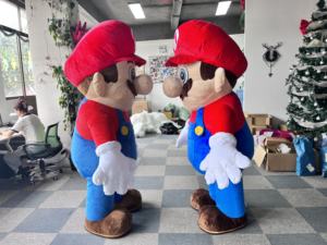 Funtoys MOQ 1 PIEZA Disfraz de Mascota Inflable de Mario Bros de Alta Calidad Personalizado, Disfraz de Mascota Inflable de <span class=keywords><strong>Luigi</strong></span> de Dibujos Animados - Product Image 2