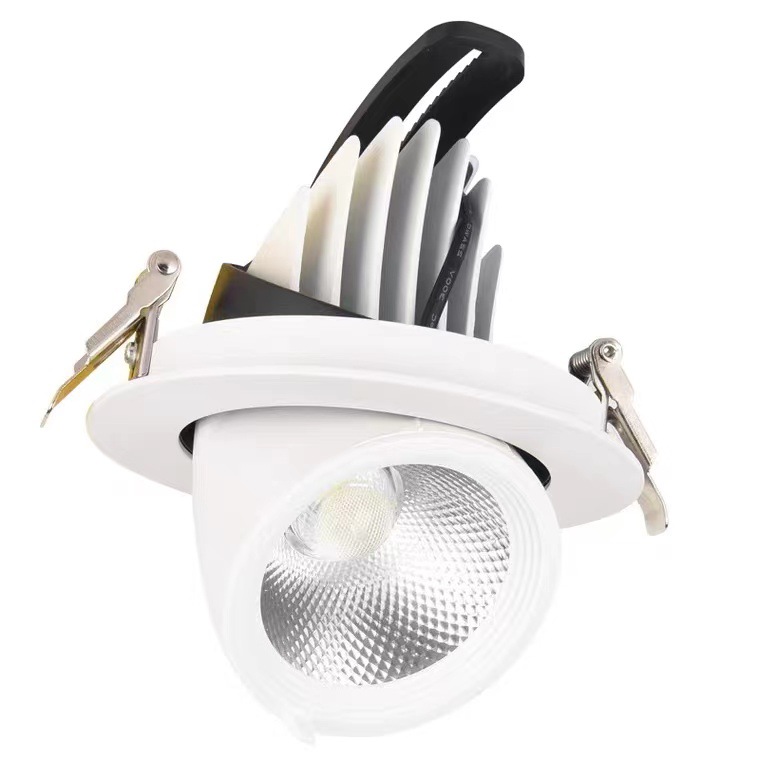 10 Вт 20 Вт 30 Вт 40 Вт COB Downlight черный/белый корпус модель AC85-265V высококачественного Downlight 360 градусов левая и правая регулировка