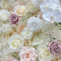 Promise 8x8ft extérieur fleur jaune artificielle mur enroulable mur pour la décoration de scène de fête de mariage