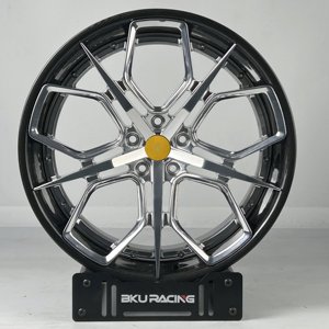 Bku <span class=keywords><strong>Carbon</strong></span> Sợi 2 Mảnh 5X114.3 Giả Mạo Bánh Xe 19 20 21 <span class=keywords><strong>Inch</strong></span> Sâu Lõm Hợp Kim Rim Sang Trọng Cho Ferrari Sf90 296 Gtb Roma Spider - Product Image 3