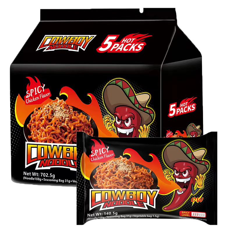 Пищевая лапша оптом OEM корейский стиль Горячая курица острая Лапша Рамен