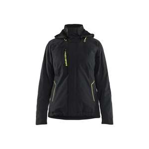 BLAKLADER - 440819179933L Chaqueta de concha ligera para mujer Stretch Black/Yellow - EAN 7330509892138 WORK JACKETS - Product Image 1