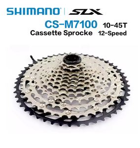 Cassette de Piñones <span class=keywords><strong>SHIMANO</strong></span> SLX CS M7100 de 12 Velocidades, 10-45T 10-51T, Micro Spline, <span class=keywords><strong>12v</strong></span>, Rueda Libre, para Bicicleta de Montaña MTB - Product Image 2