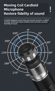 2024 el Mejor Micrófono de rendimiento de escenario de transmisión inalámbrica de mano dinámico de Metal plateado One Drag Two Cancelación de ruido <span class=keywords><strong>PG58</strong></span> - Product Image 4