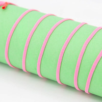 Élastiques professionnels jetables noirs doux et ronds en Spandex/Polyester Jacquard pour boucles d'oreilles