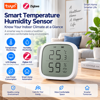 Capteur de température et d'humidité intelligent LH-331 Tuya Zigbee, thermomètre hygromètre LCD pour la domotique, moniteur de climat intérieur