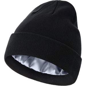 Gorro de Punto Personalizado, 100% Algodón, Forrado de Satén, Gorro Cálido de Invierno Unisex, Gorra Informal - Product Image 4