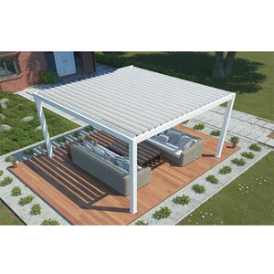 Pérgola de Aluminio 3x3 3x4, Moderna y Lujosa, con Toldo Impermeable, Motorizada, para Jardín Exterior - Product Image 1