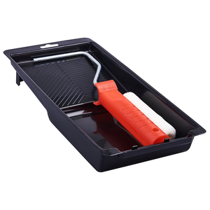 Outils de réparation murale pour la décoration de la maison, rouleau à peinture en mousse de 4 pouces, ensemble de bacs en plastique - Product Image 4