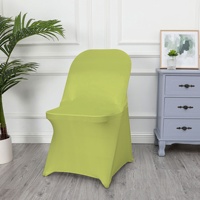 Polyester Spandex Folding Chair Cover for Wedding Party Banquet Events Hotel Restaurant