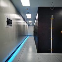 Infrastructure de centre de données conteneurisée économique pour les filiales bancaires, 8 racks, conteneur mobile de 600 mm