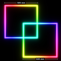 Lampu Panel LED Recessed yang Dapat Disesuaikan, Diredupkan, dan Berubah Warna dengan Pilihan 3000K/4000K/6500K, Lampu Plafon Grid