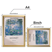 Cadre photo en bois MDF personnalisé en gros, 6, 7, 8, 10 pouces, format A4, pour décoration murale et cadeau