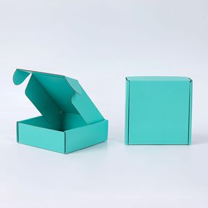 Pequeñas cajas de envío de cartón corrugado de colores MOQ impermeables con laminación mate para aceite de esmalte de uñas y uso de polvo suelto - Product Image 2