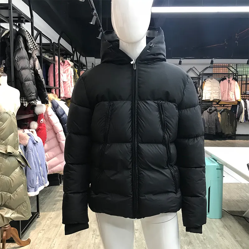 Winter Puffer Thick Blank Jacket Abrigo Hombre Fashion Pent Coat Korean Clothes Ropa Por Mayor Reversible-Lether Jacket For Men