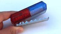 Guía de tráfico Ciclismo nocturno Recargable Led Intermitente Clip DE SEGURIDAD Luz Sheriff Advertencia Strobe Hombro Flasher